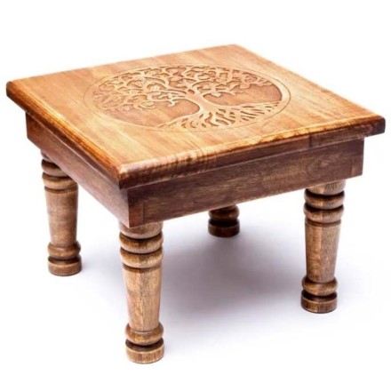 Table d'appoint en bois de manguier - Arbre de Vie