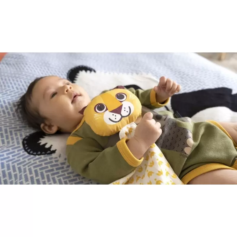 Doudou Lion en coton BIO - Coq en Pâte
