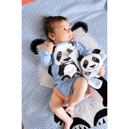 Doudou Panda en coton BIO - Coq en Pâte