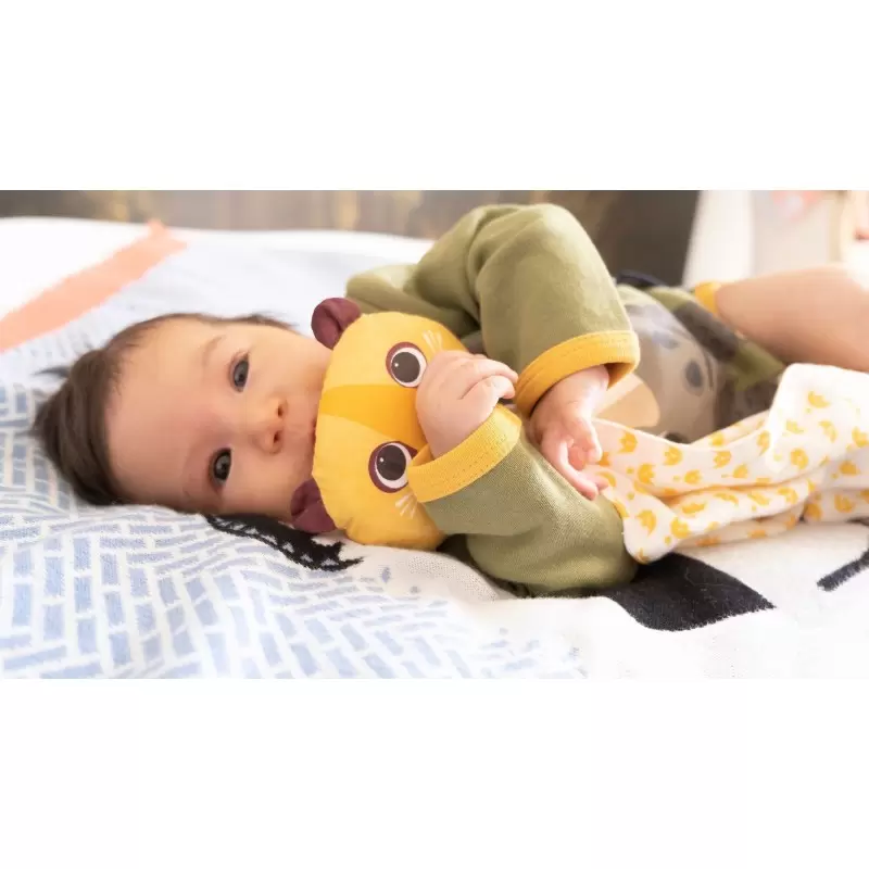Doudou Lion en coton BIO - Coq en Pâte