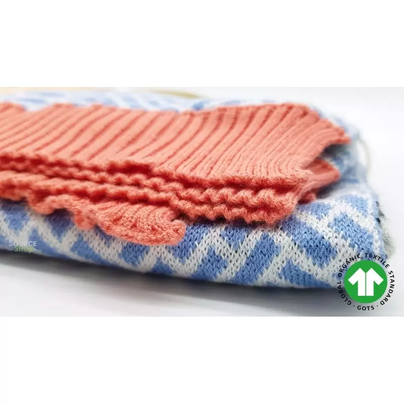 Couverture bébé tricot Panda en coton BIO - Coq en Pâte