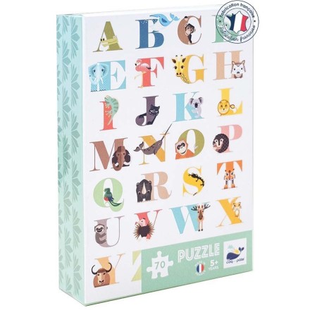 Puzzle Abécédaire - 70 pièces - 5 ans et + - Coq en Pâte