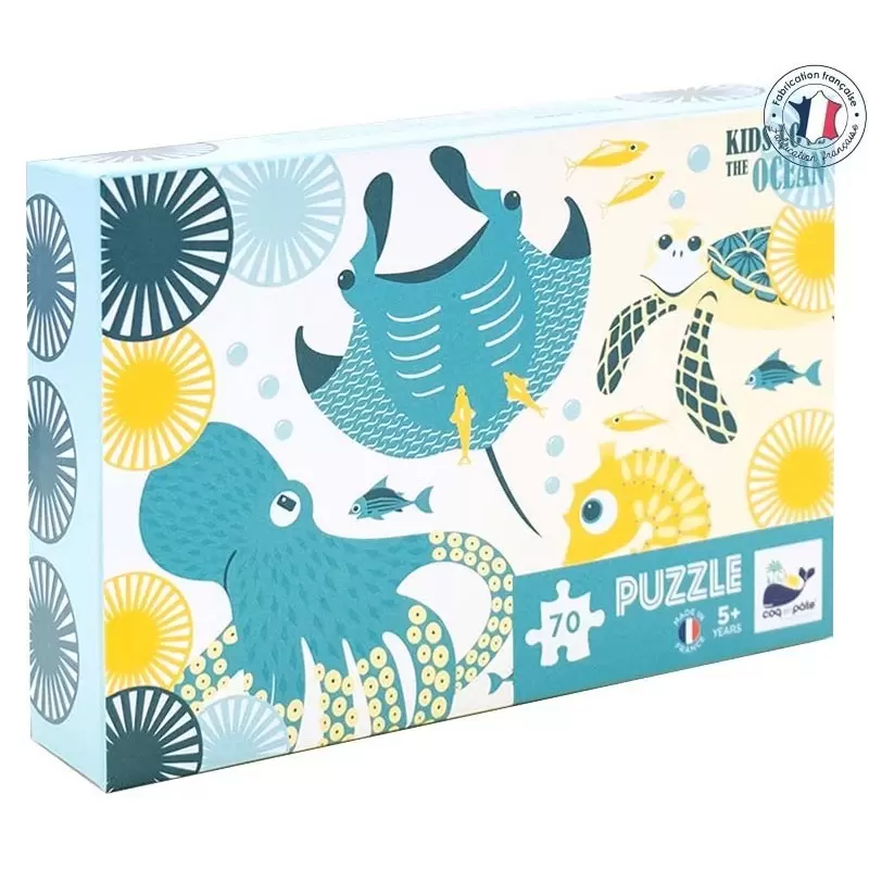 Puzzle Oceans - 70 pièces - 5 ans et + - Coq en Pâte