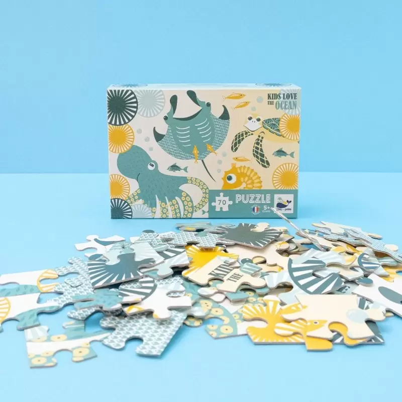 Puzzle Oceans - 70 pièces - 5 ans et + - Coq en Pâte