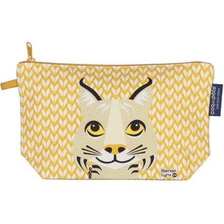 Trousse à crayons Lynx en coton BIO - Coq en Pâte