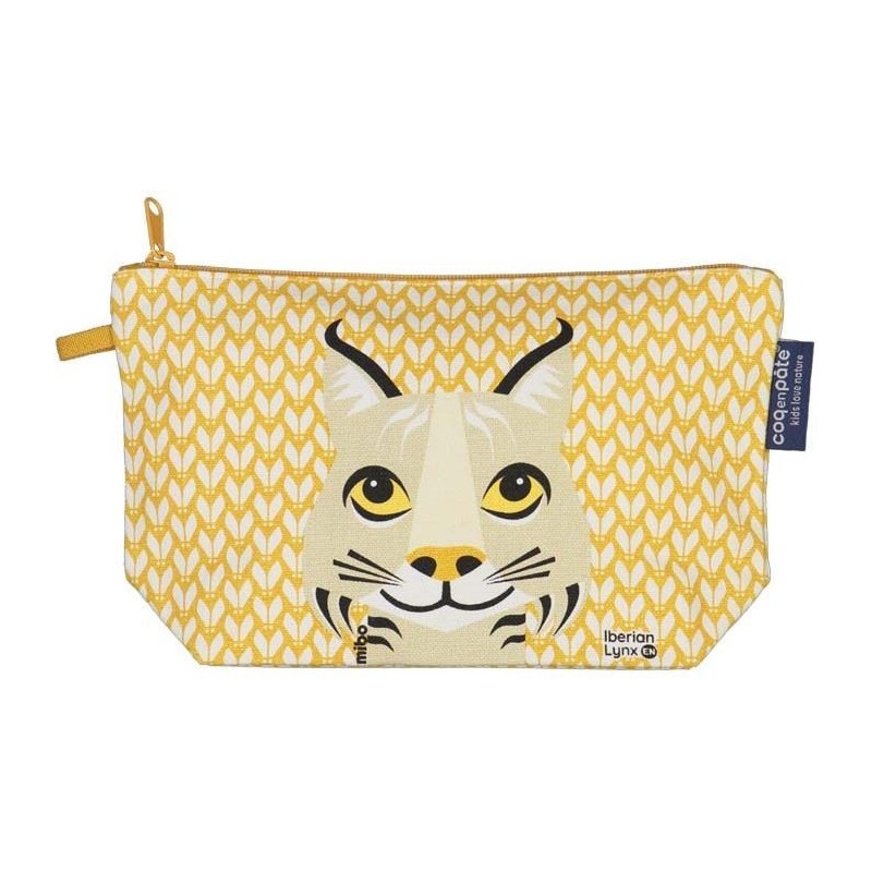 Trousse à crayons Lynx en coton BIO - Coq en Pâte