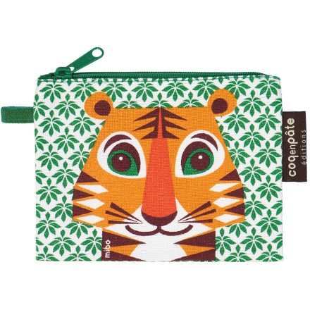 Porte-Monnaie Tigre en coton BIO - Coq en Pâte