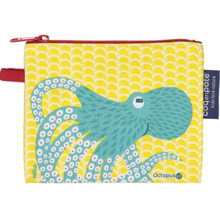 Porte-Monnaie Octopus en coton BIO
