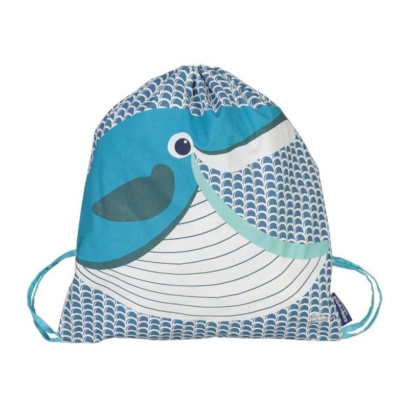 Sac d'activités enfant Baleine en coton BIO - Coq en Pâte