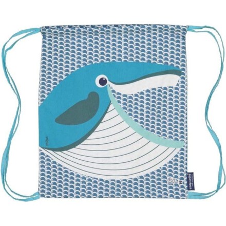 Sac d'activités enfant Baleine en coton BIO - Coq en Pâte