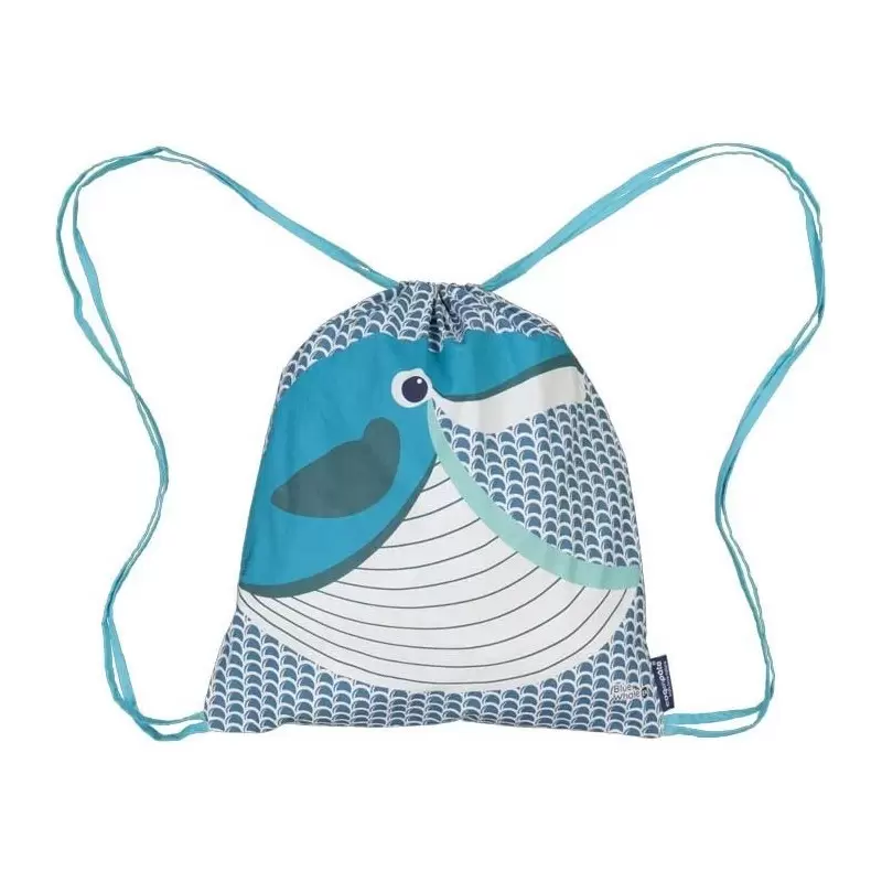 Sac d'activités enfant Baleine en coton BIO - Coq en Pâte