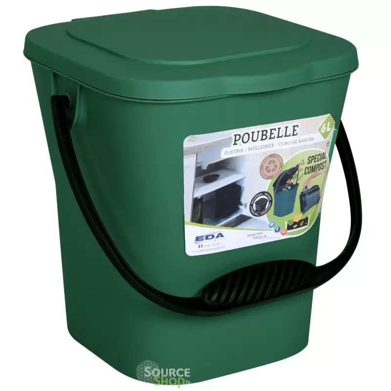 Composteur de cuisine - Seau à compost - 6L