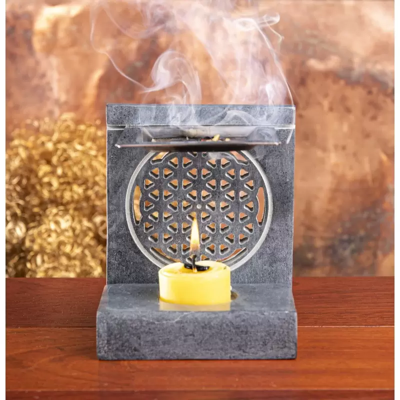 Brûleur d'encens Fleur de Vie