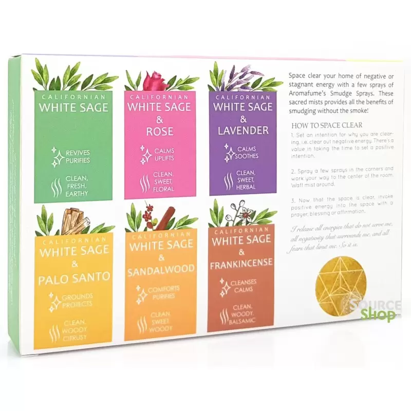 Coffret 6 Sprays d'ambiance Sauge Blanche - Aromafume
