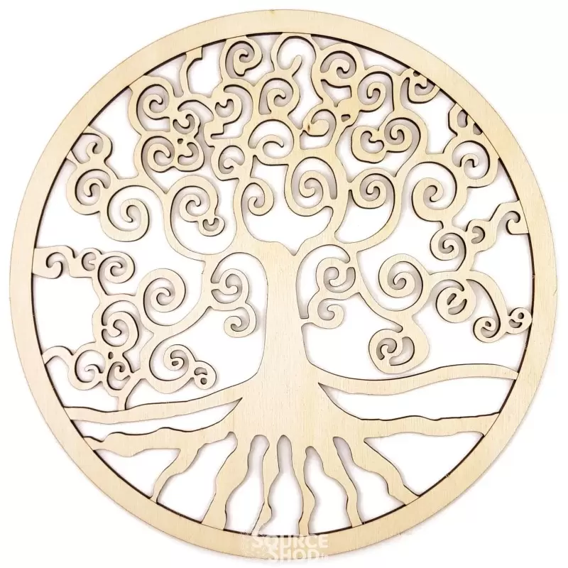 Arbre de vie en bois - Plaque de rechargement