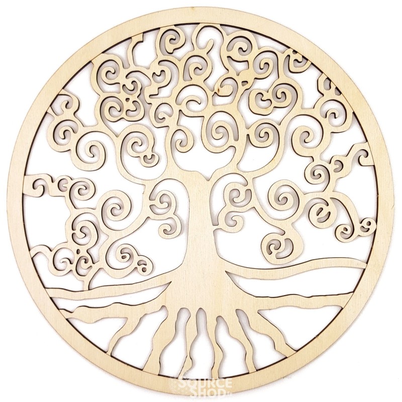 Arbre de vie en bois - Plaque de rechargement