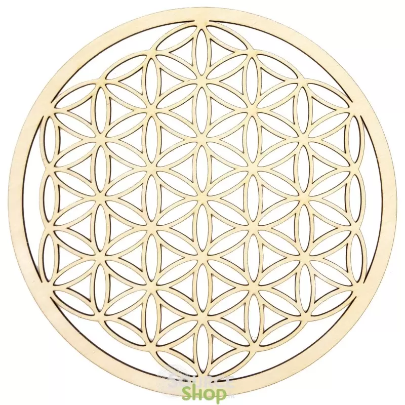 Fleur de vie en bois - 30cm - Plaque de rechargement