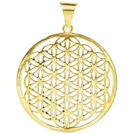 Pendentif Fleur de vie or