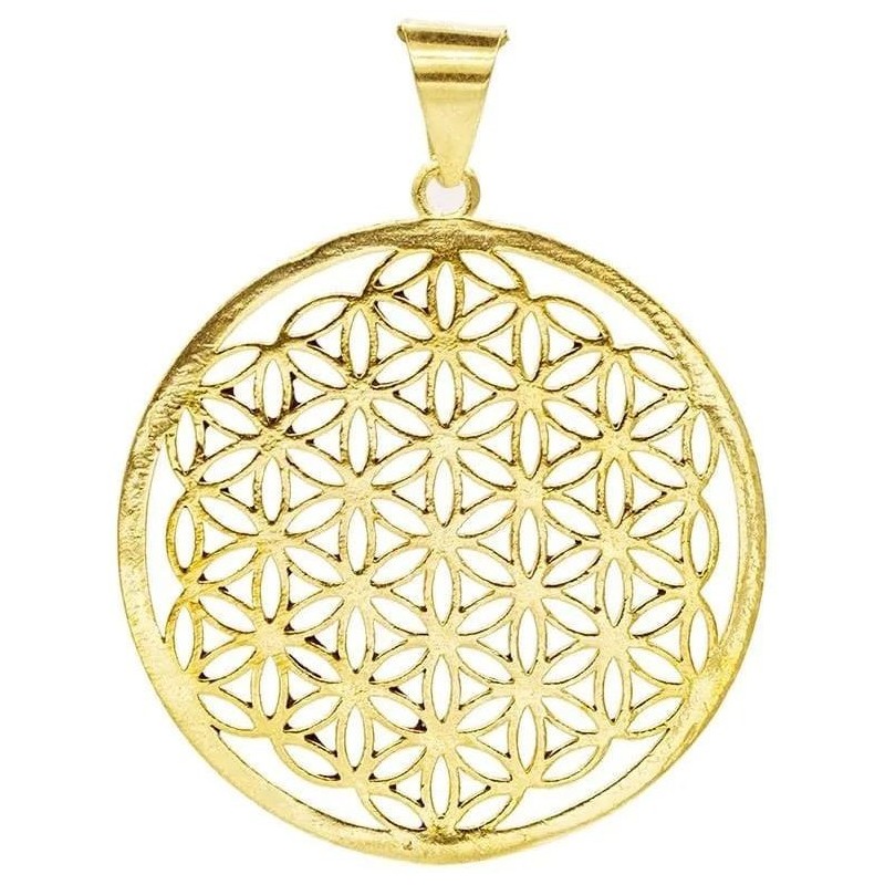 Pendentif Fleur de vie or