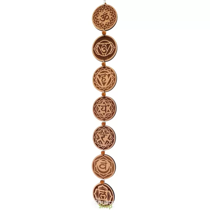 Mobile 7 chakras en bois