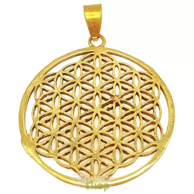 Pendentif Fleur de vie or
