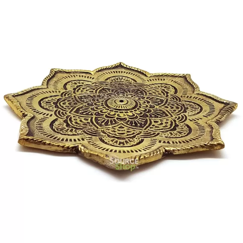 Porte encens en métal - Lotus