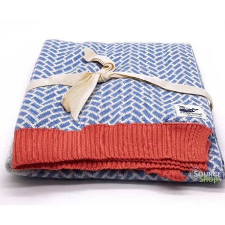 Couverture bébé tricot Panda en coton BIO - Coq en Pâte