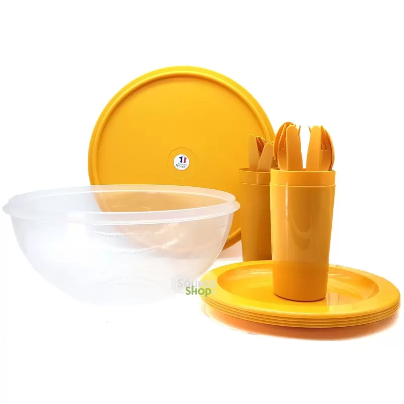 Kit Saladier hermétique - qualité alimentaire - Camping & Pique-niques