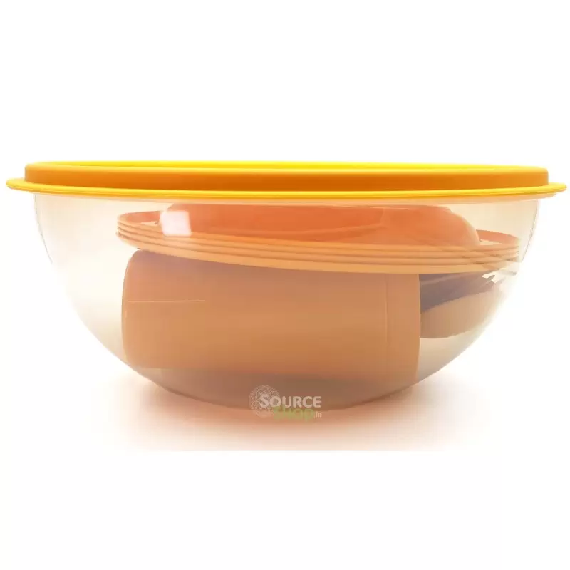 Kit Saladier hermétique - qualité alimentaire - Camping & Pique-niques