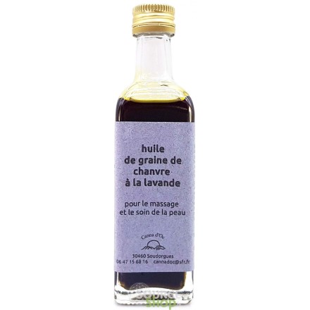 Huile de Chanvre BIO à la lavande artisanale - 60ml - Canna d'Oc