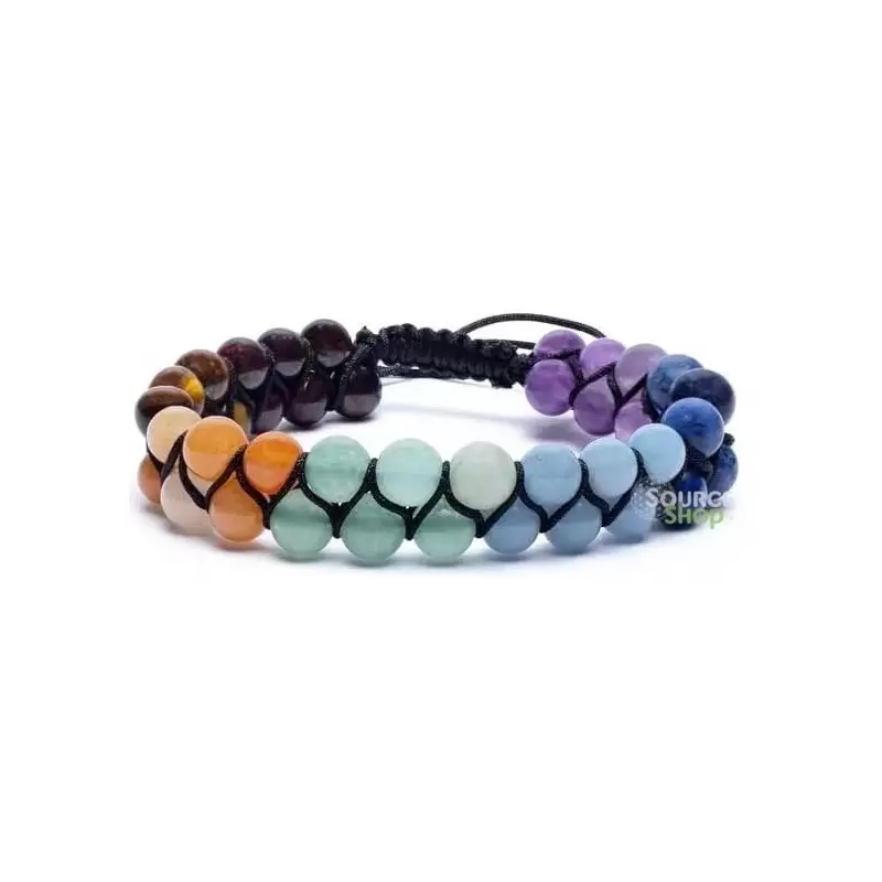 Bracelet double 7 Chakra