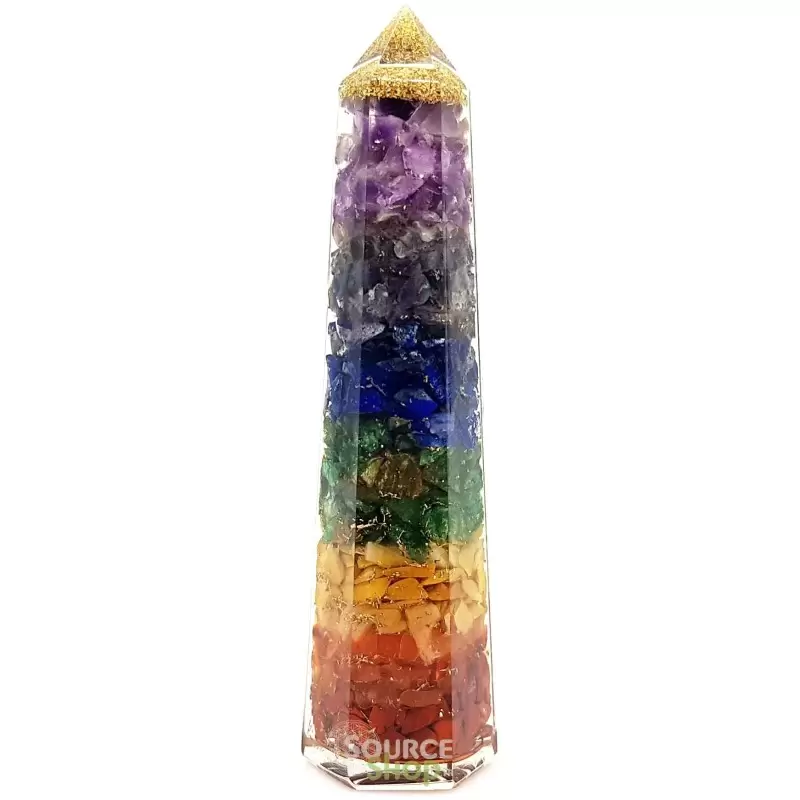 Obélisque Orgonite Chakras