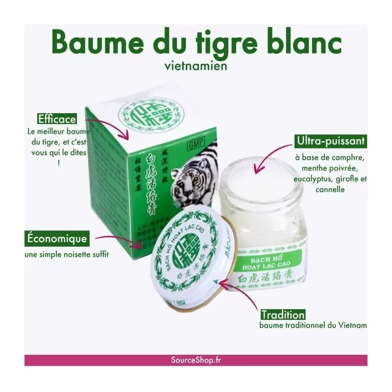 Baume du tigre blanc Bach Ho Hoat Lac Cao