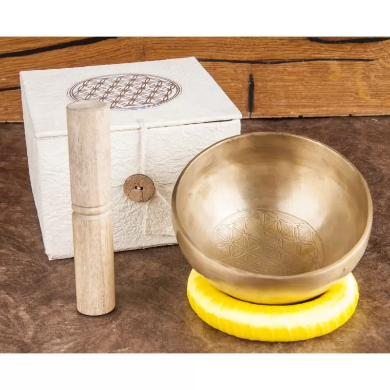 Coffret bol chantant Fleur de Vie