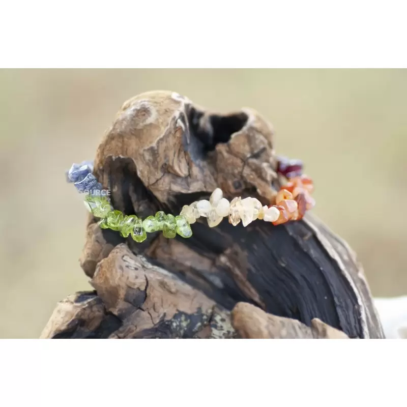 Bracelet pierre éclats 7 Chakra