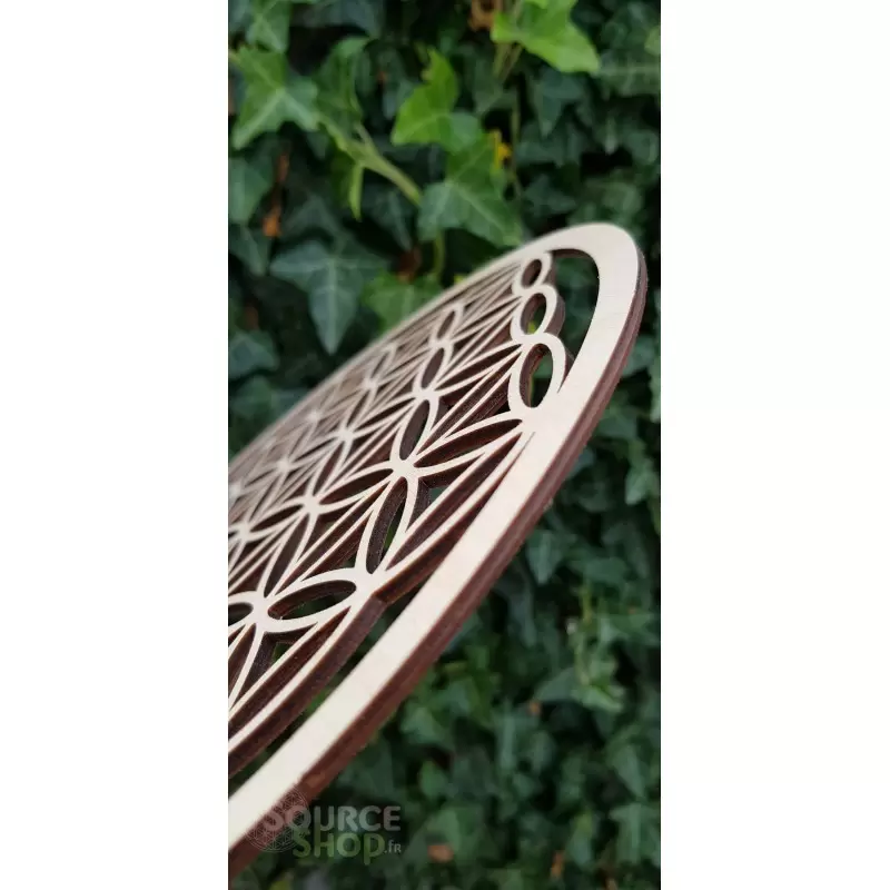 Fleur de vie en bois - 30cm - Plaque de rechargement