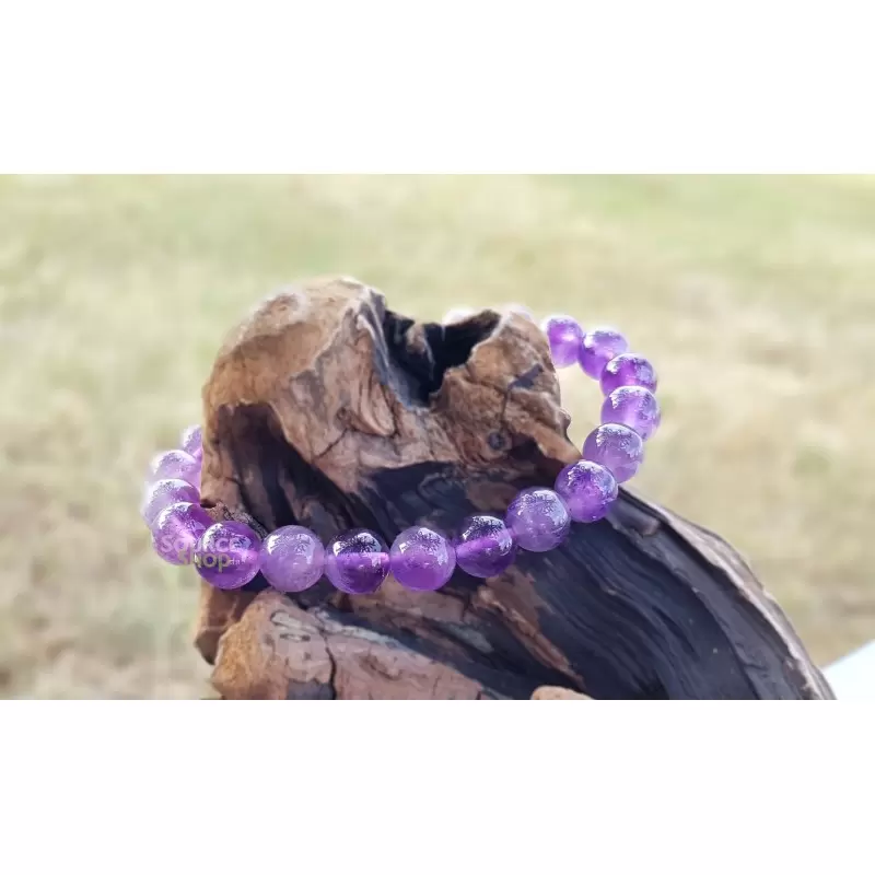 Bracelet améthyste naturelle – Qualité A