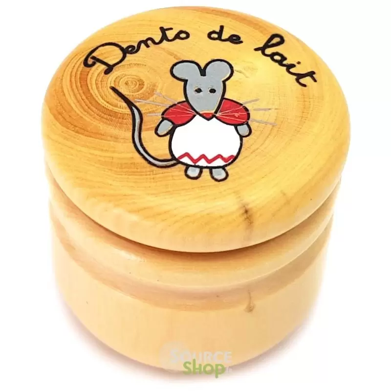 Boîte à dents de lait en buis du Jura - Souris