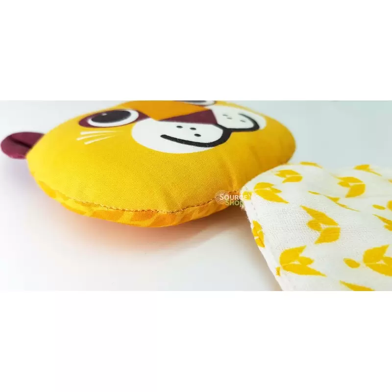 Doudou Lion en coton BIO - Coq en Pâte