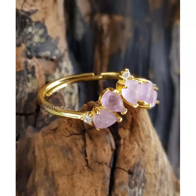 Bague Améthyste en Argent 925 - Réglable