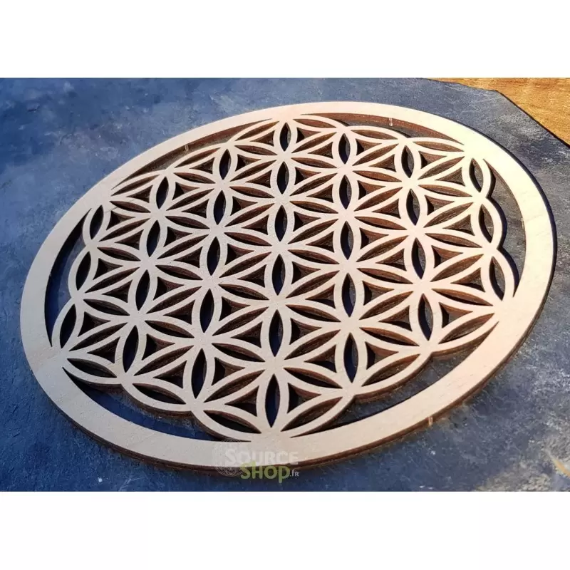 Fleur de vie en bois - 30cm - Plaque de rechargement