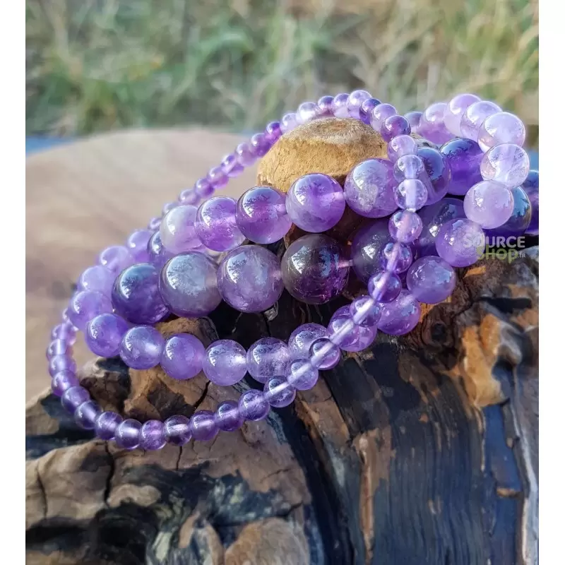Bracelet améthyste naturelle – Qualité A