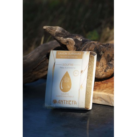 Savon BIO au soufre & lait de chèvre - Antheya