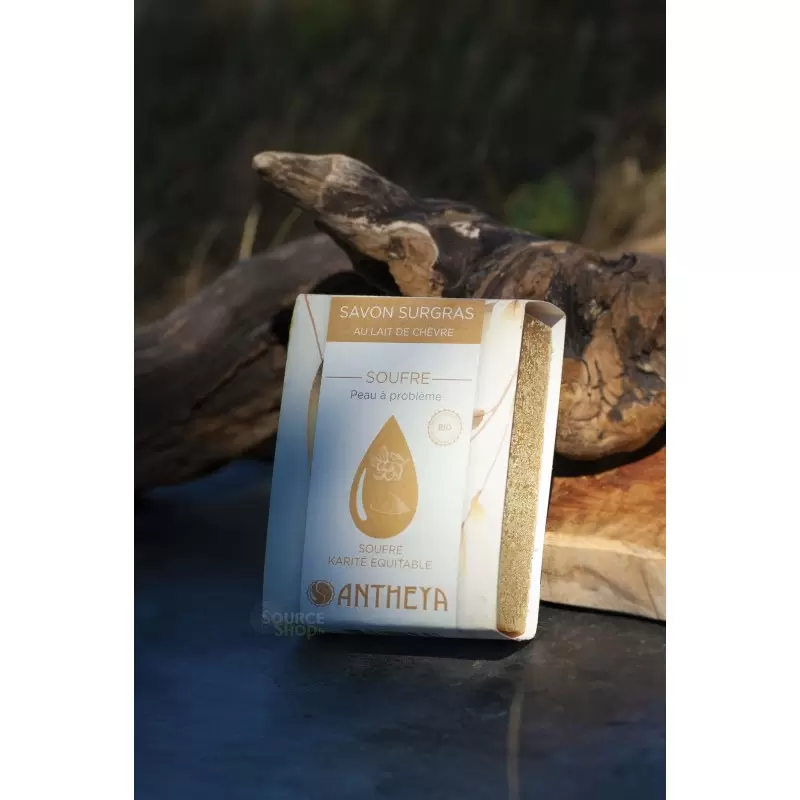Savon BIO au soufre & lait de chèvre - Antheya