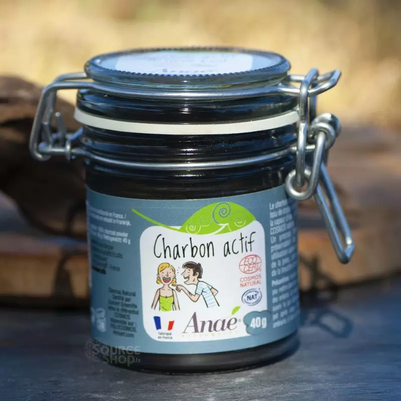 Charbon actif BIO en poudre - 30g ou 40g - Anaé