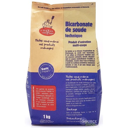 Bicarbonate de soude - 1kg ou 2.5kg - La Droguerie Écologique 