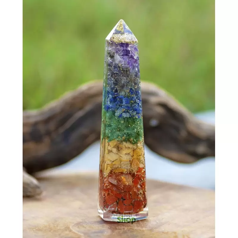 Obélisque Orgonite Chakras