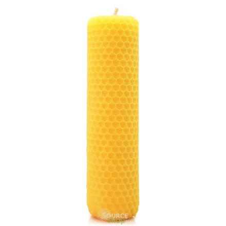 Bougie en cire d'abeille - sans huile essentielle
