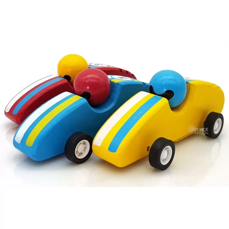 Voiture de course vintage en bois - Retro Fiction