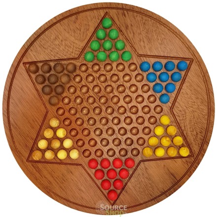 Jeu de Dames Chinoises en buis du Jura - Artisanal & Local